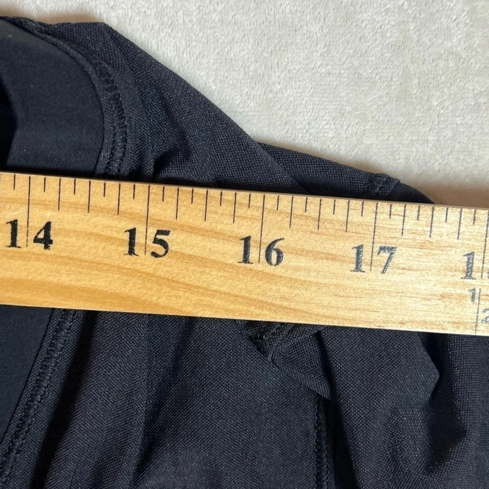 Lululemon Size 8 Back in Action Black Deep V Performance Long Sleeve Shirt ALO